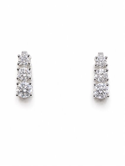 Orecchini Vidali Gioielli Donna in Oro bianco Zircone OROR-19-34 - OROR-19-34